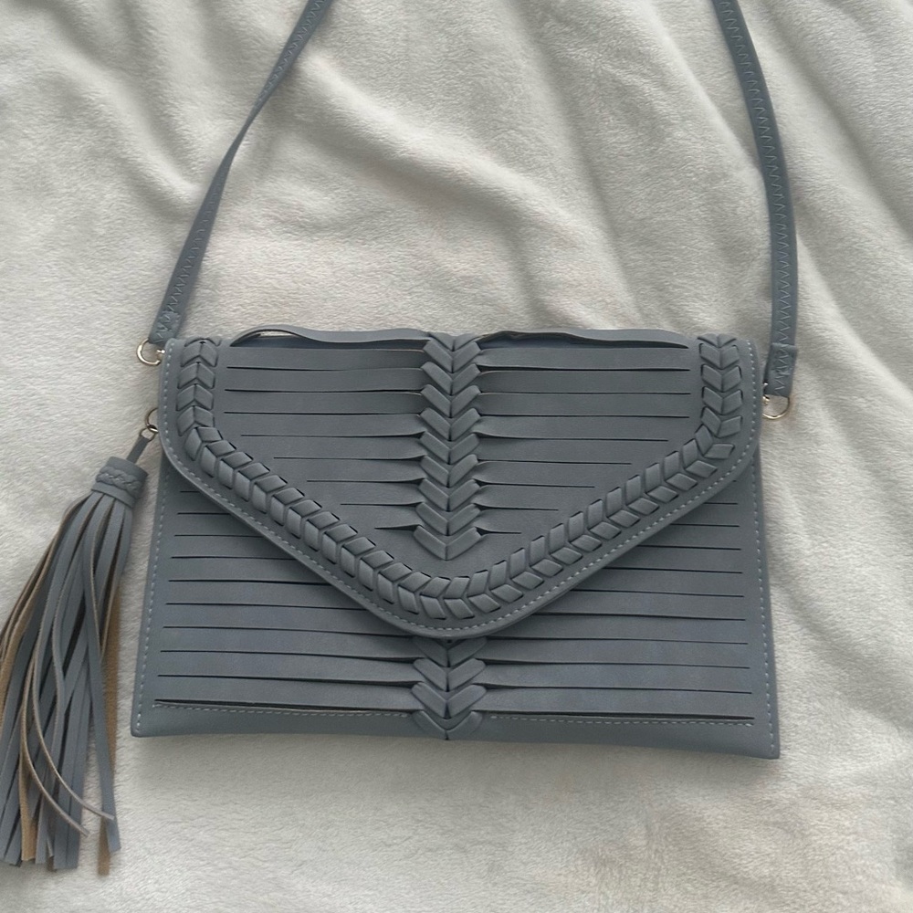 Gray Braided Women's Bag